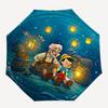 Disney Pinocchio, Whale Automatic Open/Close Umbrella - Cute Umbrella with Cute Design, Portable 3-Fold Compact Umbrella for Men & Women, Va
