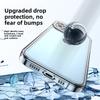 Phone Case For iPhone 17 Air 16 15 14 7 8 Plus 13 12 11 Pro Max Clear Bumper Hard Silicone Luxury Transparent Shockproof Cover