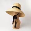01907-HH7266  Handmade Straw  Model Show Long Ribbon  Lady Sun  Cap Women Leisure Beach Holiday  Hat