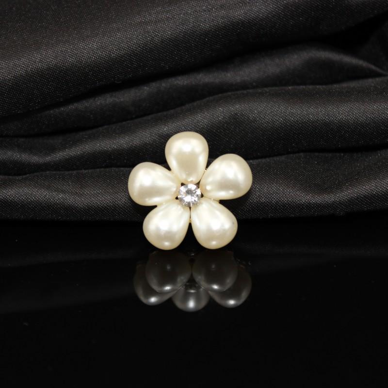 

10 шт. DIY Материал Жемчуг Стразы Шпилька Сплав Аксессуары Ручной Работы Головной Убор Аксессуары Для Волос Цветочная Пряжка