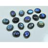 10X12MM Natural Labradorite Blue Fire Oval Cabochon Loose Gemstone 15Pcs Lot C-1056