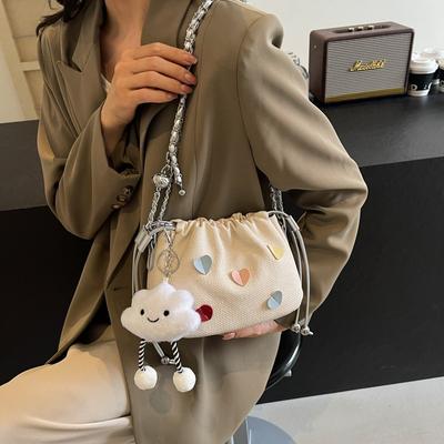 Popular Small Bag Women's New Fashion Versatile Chain Messenger Bag Shoulder Bucket Bag