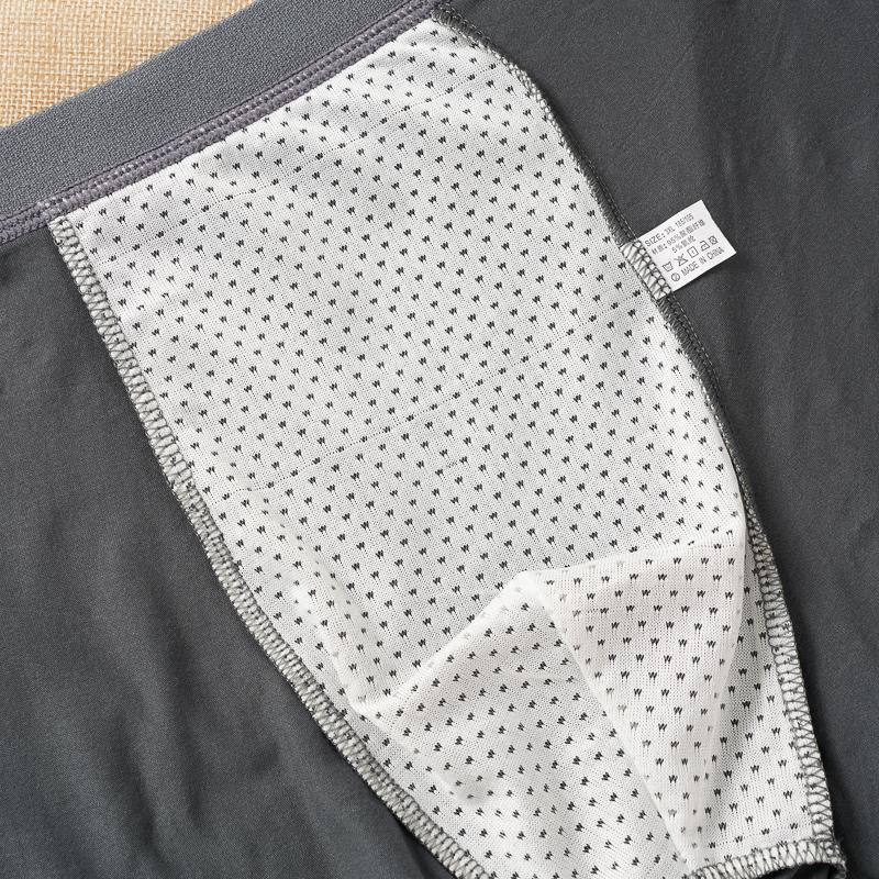 4PCS Men's Mid-waist Boxers Briefs Seamless Soft Breathable Panties Trendy Boxer Underwear XL-4XL