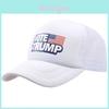 Cappello da camionista estivo retrò con rete per adulti, cappellino unisex, elezione voto presidenziale Trump