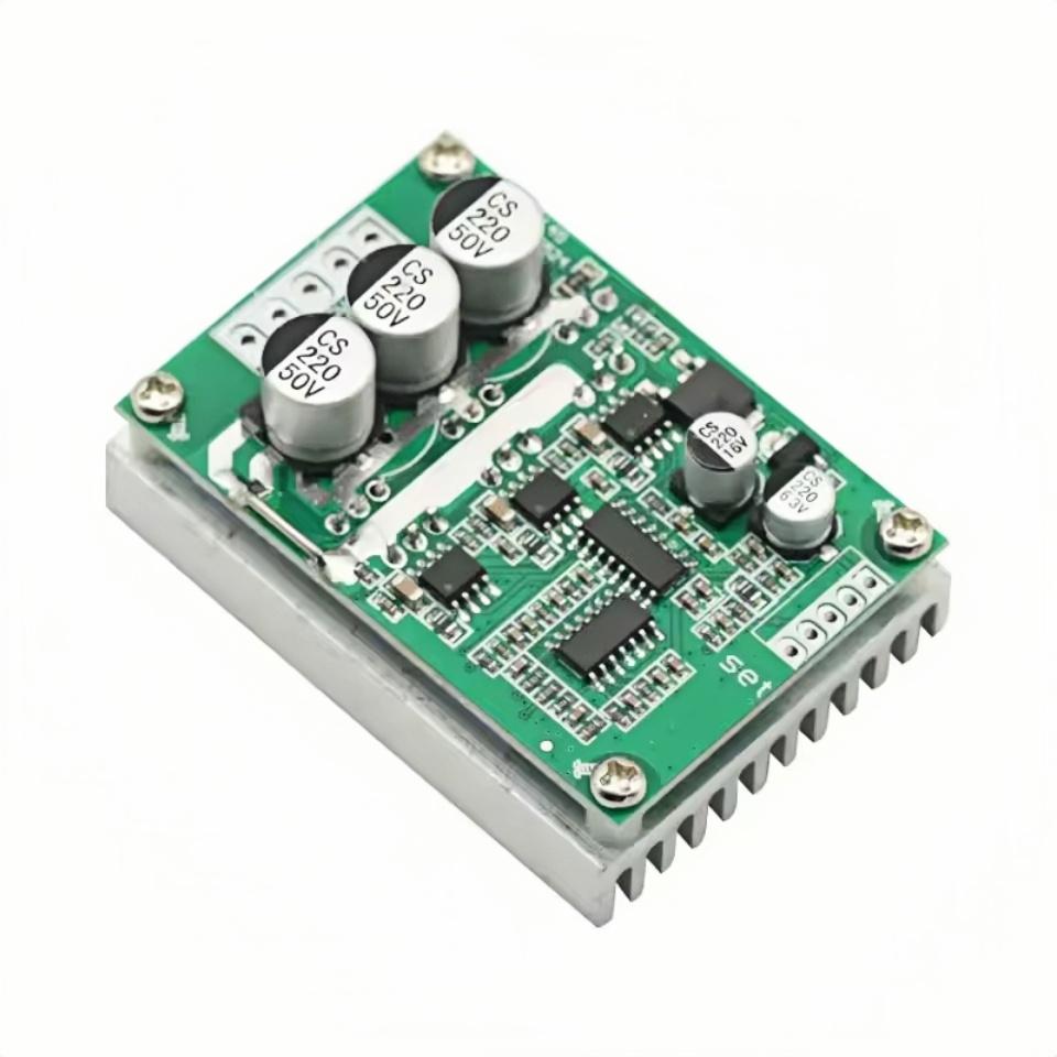 

500W 15A DC 12-36V Brushless Hall Free Motor Driver Board High Power Motor Foward Reverse Speed Controller Power Supply