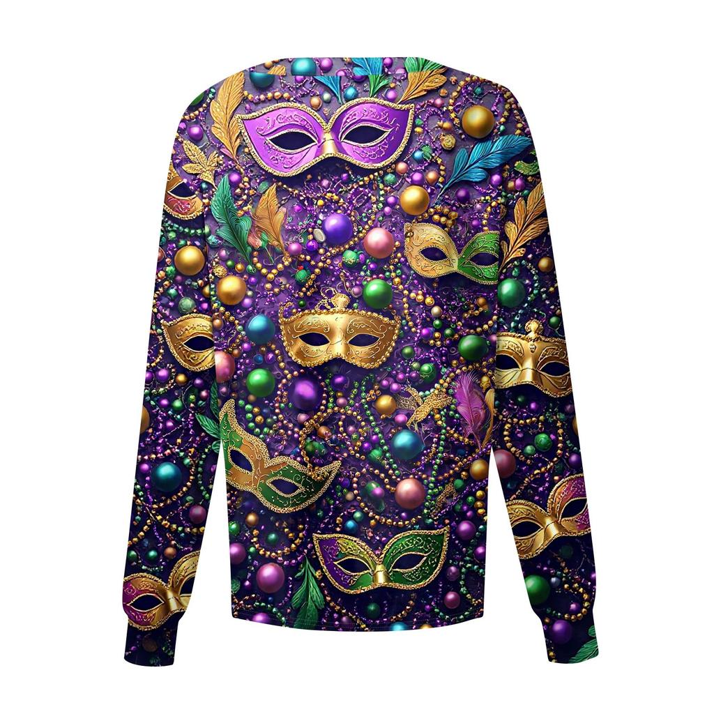 Women's Casual Long-sleeved Single-breasted Printed Protective Clothing Cardigan Top