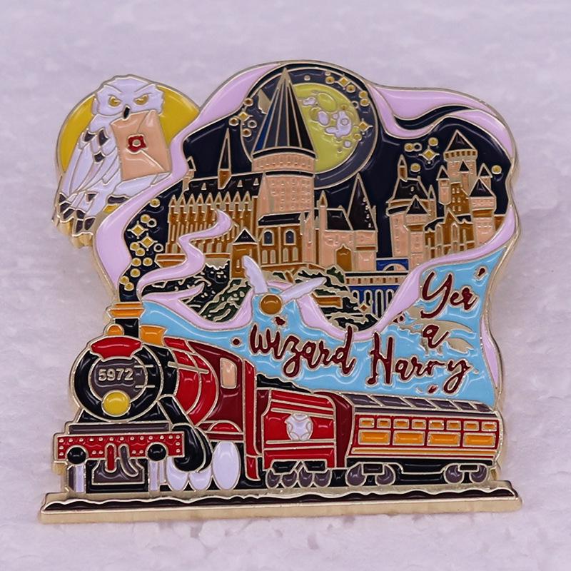 Enchanting Movie Brooch Badge - Muggle Fan Gift
