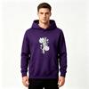Men's Cow Print Daisy Floral Graphic Pullover Hoodie Casual Long Sleeve Hooded Sweatshirt