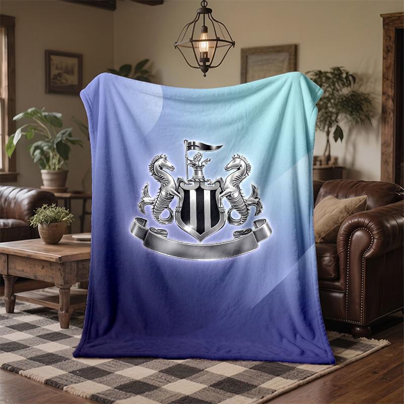Coperta in Flanella con Stampa del Newcastle United Calcio Morbida Calda Coperta da Divano Letto per Casa Ufficio Camera da Letto