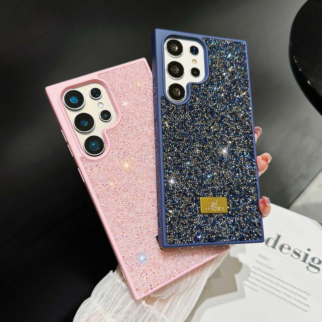 Premium Strass-Handyhülle für Samsung S26 Ultra, S24 Plus, S23 - Sturzsicherer Vollschutz.