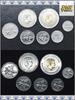 Curacao and Sint Martin 2025 coins - 2 sets of 7 coins (1, 5, 10, 25, 50c, 1, 5 guilders) - New World Currency - UNC