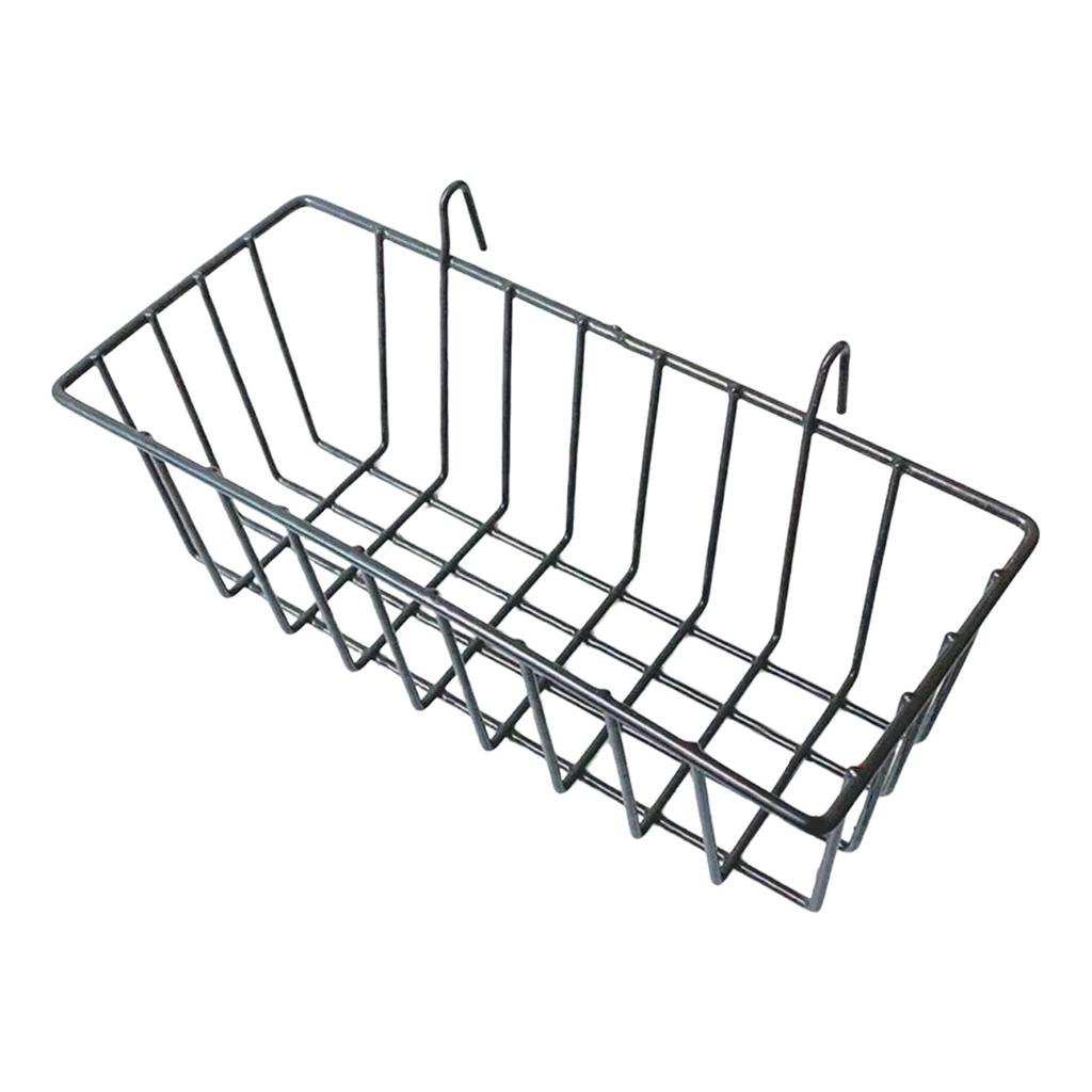 Hanging Basket Organizer, Wire Basket, Metal Wall Shelf Storage with Sturdy Iron Hooks for