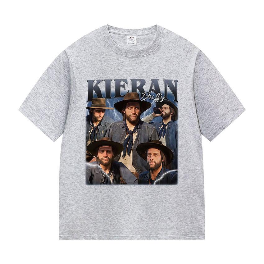 Limited Kieran Duffy Graphic T Shirt Mens Fashion Gothic Short Sleeve Man Women Vintage  Cotton Tshirt Streetwear Summer