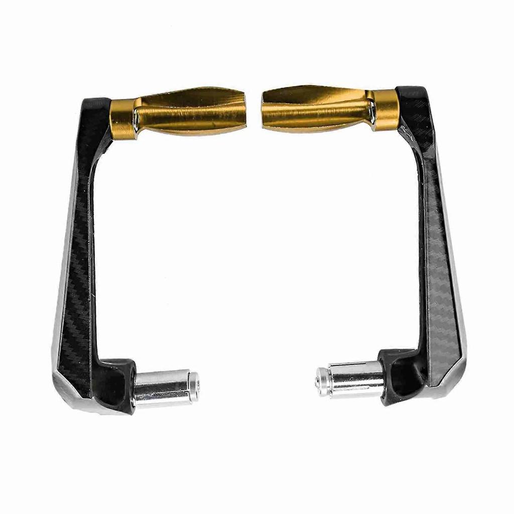 7/8inch Universal Aluminum Alloy Motorcycle Handlebar Brake Protector (Gold)