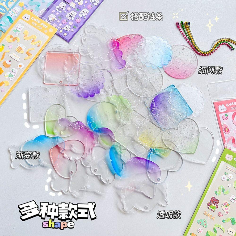 Full Set Guka Sticker Set DIY Keyring DIY Handbook Material Sticker DIY Keychain Making Kit