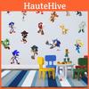 Sonic Muster Selbstklebender Wandaufkleber Hintergrunddeko Für Kinderzimmer Wohnzimmer Schlafzimmer Und Flur