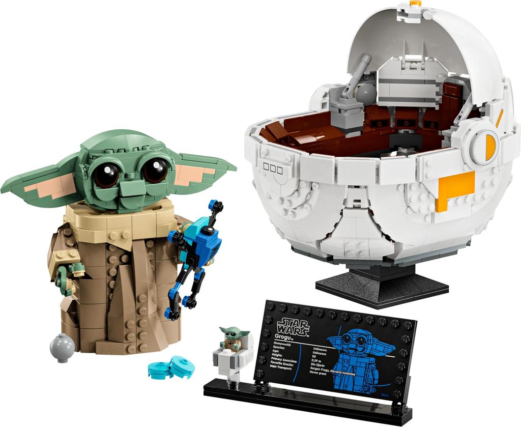 LEGO Star Wars Grogu na vznášedle (TM) Hračka Narozeninový dárek Kostky Chlapci Dívky Děti 10 11 12 let žáci základní školy Vesmír 75403