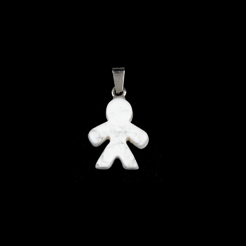 1Pcs Small Pendant Natural Stone Men-Shaped Pendant For Jewelry Making DIY Earrings Necklace Bracelet Accessory