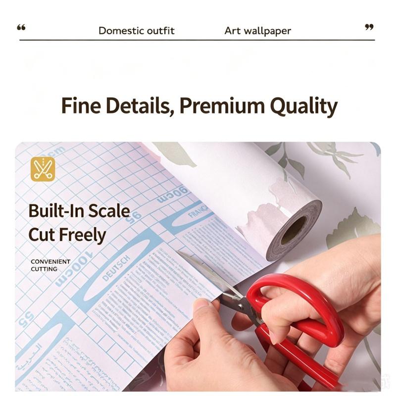 Decorative Printed Extra Thick Durable Wall Stickers Self Adhesive Waterproof Living Room Bedroom Background Wall Home Improvement