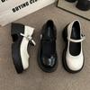 Fashionable and Comfortable Thick Bottom Shoes Women Mary Jane Shoes Spring and Autumn Summer High Heeled Single Shoes Loafers
