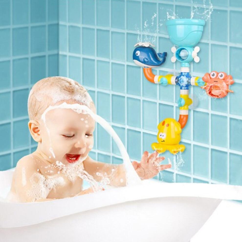 Kids Bath Toy Water Spray Whale Squid Crab Model  Suction Water Toys