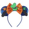 Cartoon Character Mouse Ears Headband Sequins 5" Bow Hairband For Girls Children Festival Party DIY Hair Accessories Gift