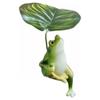 Froschstatue Grüne Froschfigur Gartenornament Froschdekorationen Feengarten Dekoration