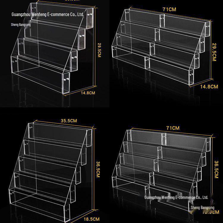 Acrylic Desktop Book and Magazine Organizer Stand