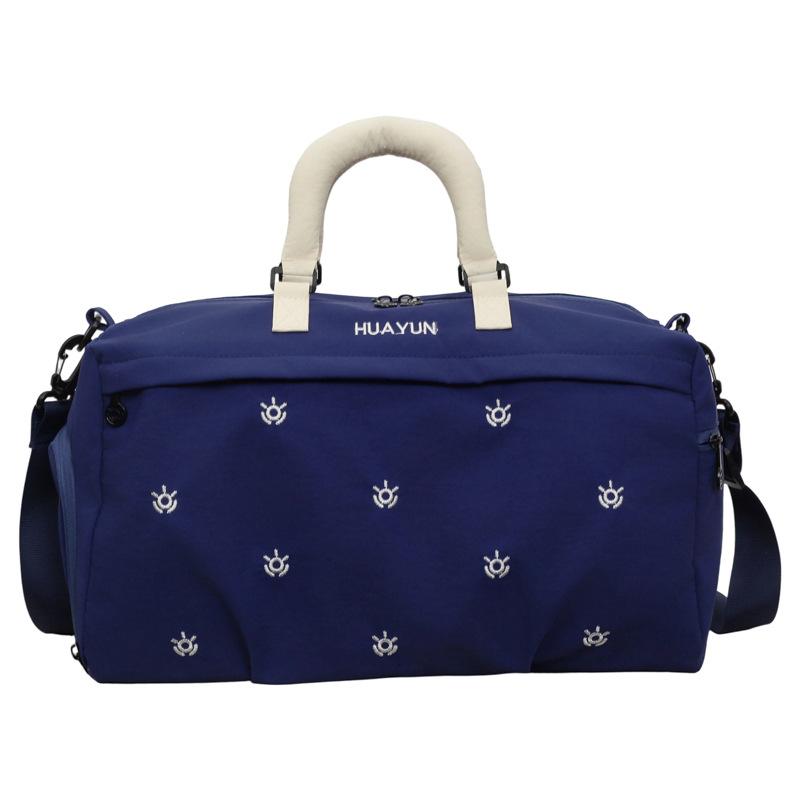 Bolsa de lona impermeable de nailon para mujer, bolsa de viaje, bolsa de gimnasio, bolso de mano con correa ajustable