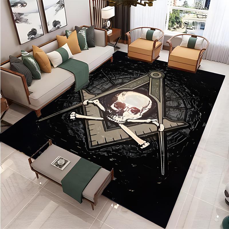 Masonic-Illuminati Carpet for Living Room Bedroom Rug Kitchen Kids Unslip Floor Mat Birthday gift photography props Alfombra Rug