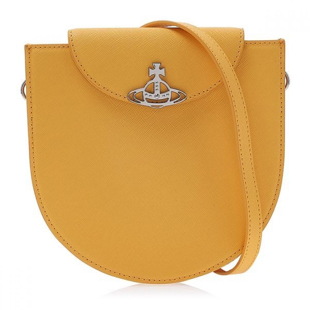 

Vivienne WeStwood Vivienne WeStwood Women S Saffiano Half Moon Saddle croSS Bag 43030094 L001n E401 ONE SIZE