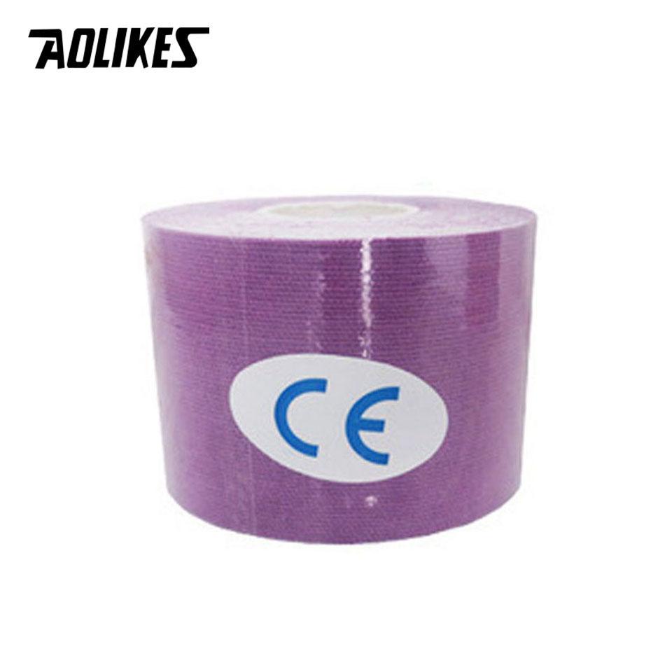 Aolikes 2 Size Kinesiology Tape Breathable Waterproof Sports Tape for Knee Muscle Pain Relief Athletic Recovery