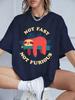 Not Fast Not Furious Sloth Prints TShirts Womens Summer Cotton Short Sleeve T Shirt Loose ONeck Soft Tops Casual Woman Clothes