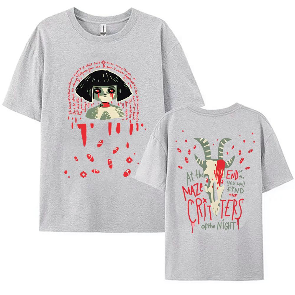 

Game Fran Bow Tshirt Cotton Short Sleeve Loose Female Tshirts Unisex Streetwear Fashion Oneck WomenMen Casual T Shirt Clothes 2XL