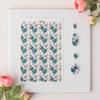 Flower Plant Butterfly Painted Pattern Polymer Clay Watercolor Transfer Paper Earring Jewelry Pottery DIY Water-soluble Stickers
