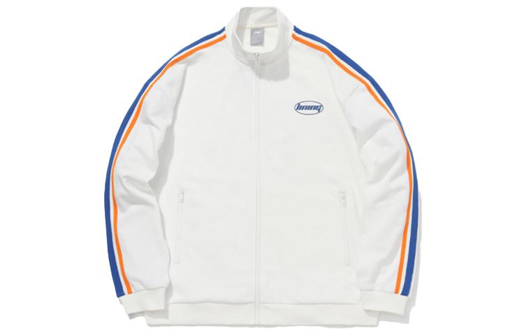 Li Ning Sweatshirt Sets Men's Ivory Stand Collar Moderate AWEQ027-3