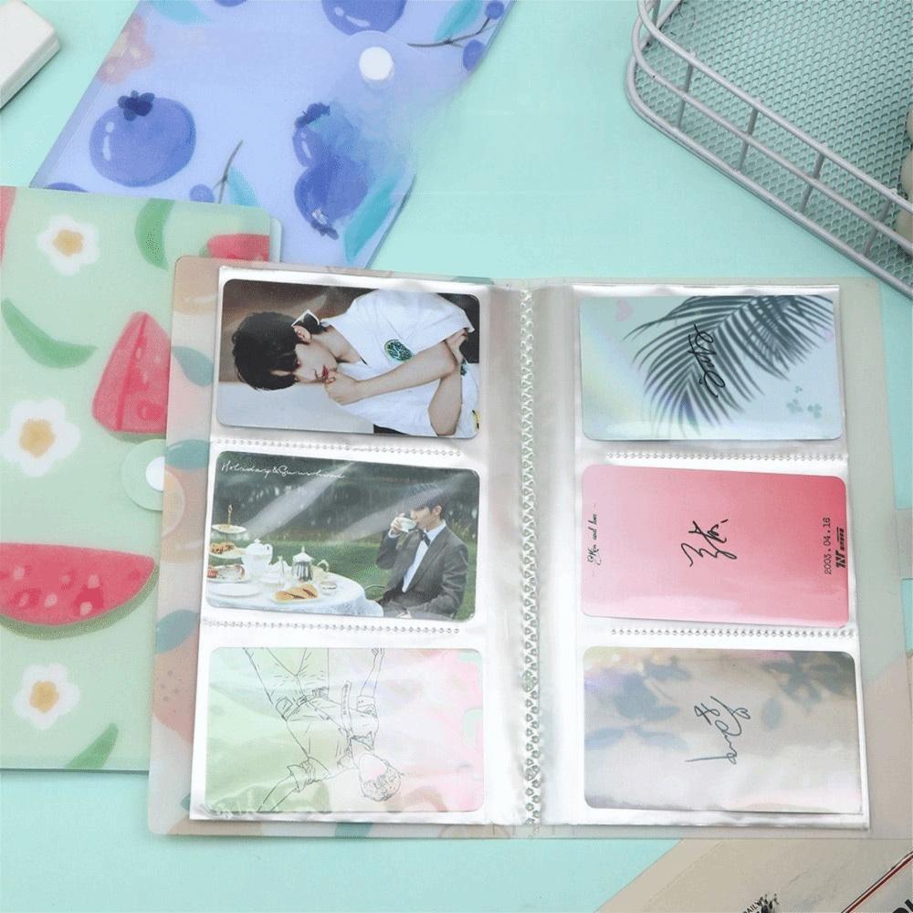 Transparent PVC 120 Slots Card Album 120 Slots 3 Inch Size Photo Card Album Postcard Holder DIY 3 Inch Storage Album