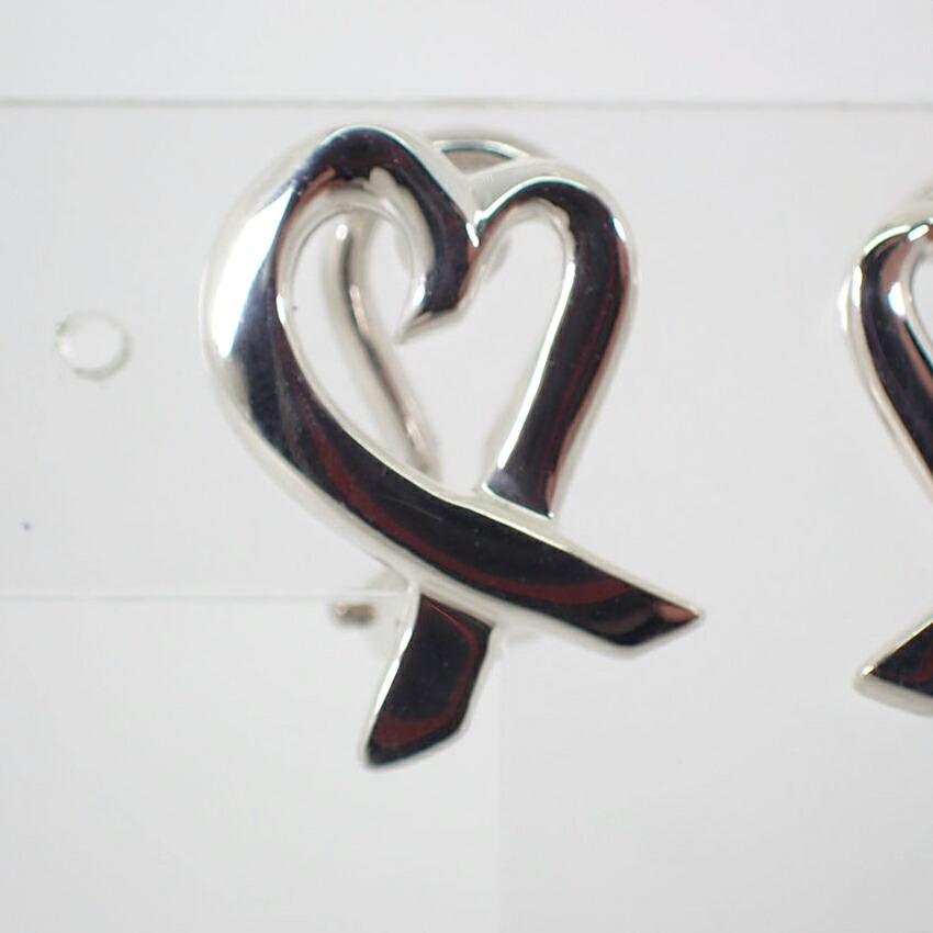 [Used] TIFFANY/Tiffany 925 Loving Heart Earrings/j70-2