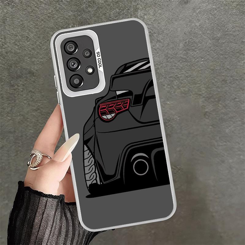 JDM Sportwagen Minimalistisches Design Weiche Handyhülle für Samsung A17 A16 A15 A14 A13 A57 A56 A55 A54 A53 A37 A36 A35 A34 A33 A26 A2