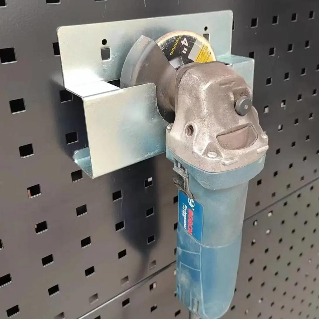 Angle Grinder Holder Wall Mount Bracket Angle Grinder Frame Plate Hook Storage Toolbox Storage Organizer Rack for Workshop