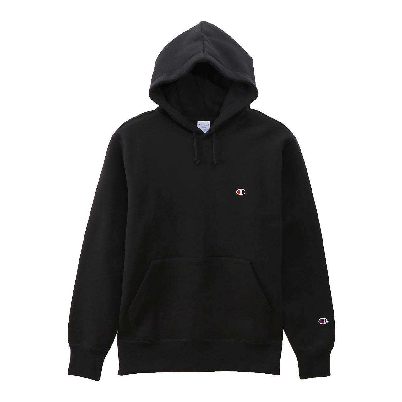 

Champion Sweatshirt Basic Long Sleeve Hooded Sweatshirt with Embroidered Size M (Previous Model) Men s Fleece-Lined Logo, Black,