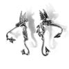 Accessories, retro devil angel three-dimensional single stud earrings, sweet and cool Halloween elf wing earrings.