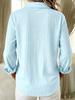 Casual Fashion Striped Women's Large Size Button Up Thin Breathable Long Sleeve Shirt Cardigan Top