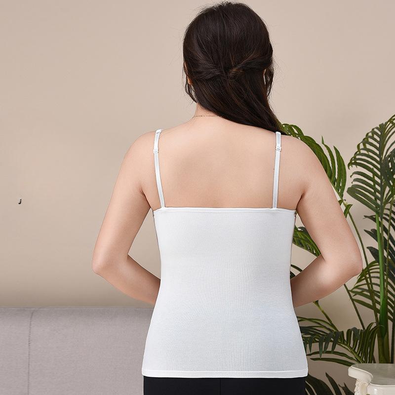 Spring Sleeveless Top with A Halter Top Chest Pad and Base
