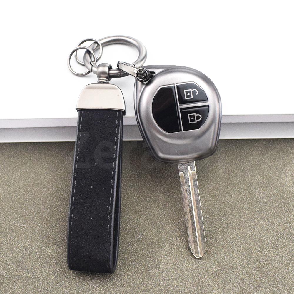Auto Car Remote Key Case Gun Grey Tpu Shell Fob Holder For Suzuki Swift Sx4 Liana Aerio Jimny Samurai Amagatarai Grand Vitara