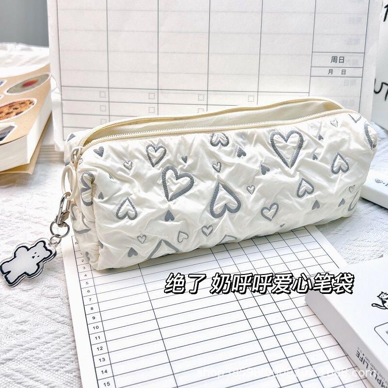 New Original Milk Huhu Love Pencil Bag High Value Large Capacity Stationery Bag Student Supplies Stationery Bag Cosmetic Bag