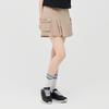 CHALLENGER Women'S Essential Poly-Spandex Cargo Pocket Pleated Culottes Beige