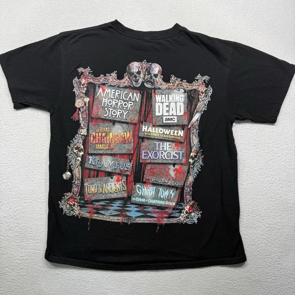 Maglietta Nera a Maniche Corte in Cotone Uomo XXS Universal Halloween Horror Nights 26
