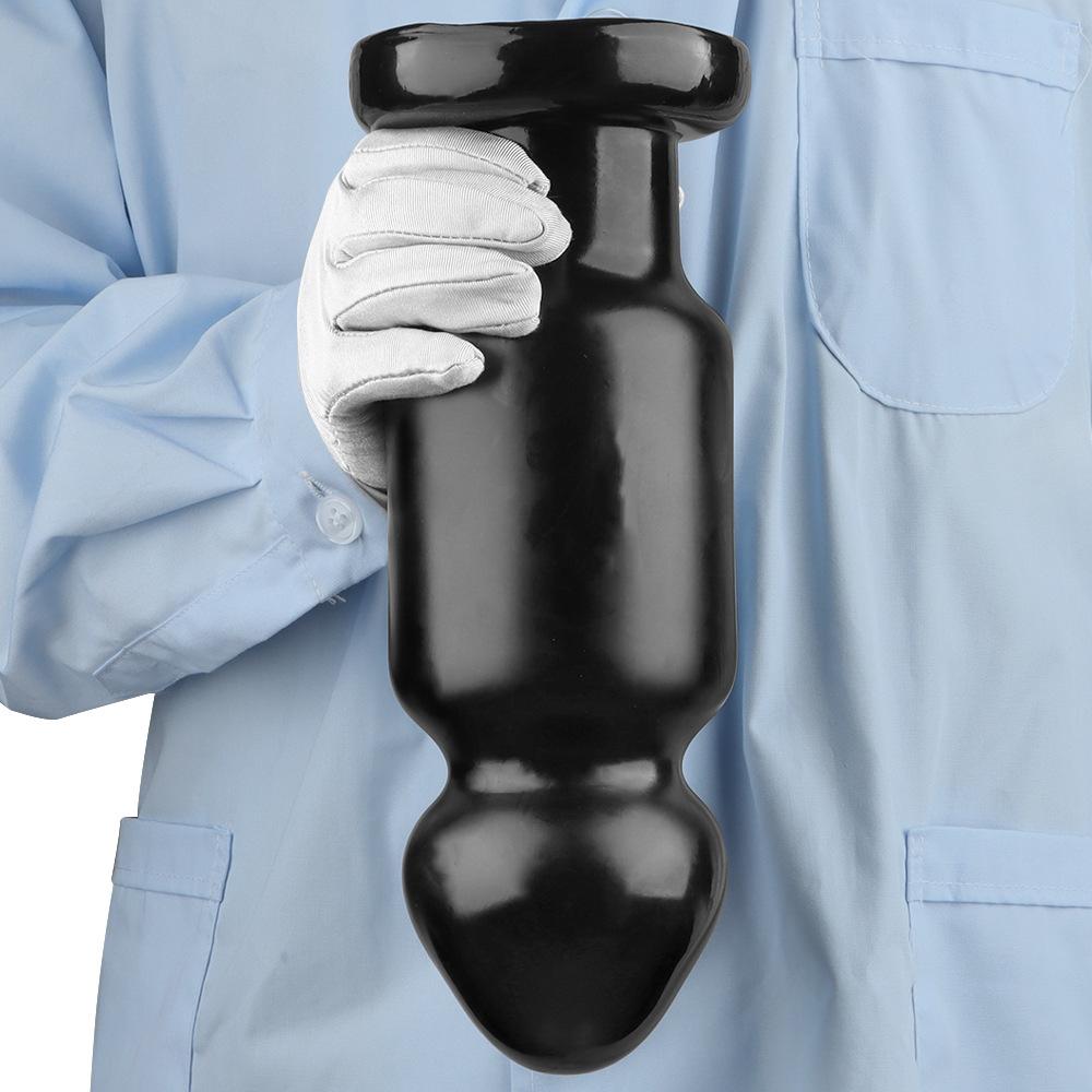 9.5cm Black Giant PVC Dildo Extra Large Thick Butt Plug Fisting Sex Toy Strap On Cock Big Dick BDSM