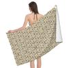 Delicious Coffee Print Comfort Beach Towel for Your Companion Friend Gifts, Microfiber Quick Dry Camping Swim Pool Bath Towels